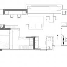 102㎡黑白極簡之家，融入侘寂風，慵懶、通透，還略帶酷感~
