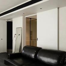 102㎡黑白極簡之家，融入侘寂風，慵懶、通透，還略帶酷感~