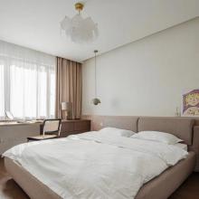 91㎡兩居改一居，柔和的色調,溫暖的材質,美好無處不在！