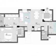 89㎡小三居，北歐風簡約精致，雙人書房很清新，真漂亮