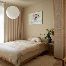 奶油色75㎡的“云朵小屋”，自然清新、高級(jí)又治愈，深深愛上了