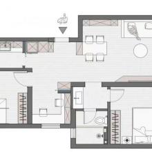 她買(mǎi)下87㎡老房，將餐廳改造成書(shū)房，合理使用每一寸空間，佩服！