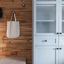 72㎡小戶型北歐混搭風(fēng)藍(lán)灰主調(diào)，陽(yáng)臺(tái)榻榻米休閑兼收納