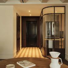 爆改119㎡精裝房，波浪吊頂，拱形雙開(kāi)門，住進(jìn)浪漫“咖啡屋”！