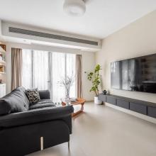 106m2現(xiàn)代輕法式三居，既要視覺的寬敞，又要充足的收納，還要住得舒適有品質(zhì)！