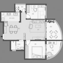 77平簡(jiǎn)約風(fēng)格裝修設(shè)計(jì)，開放式餐廚設(shè)計(jì)，被贊爆了！