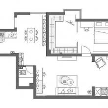 70平的簡約風小戶型，把兩房變一房，多出個衣帽間