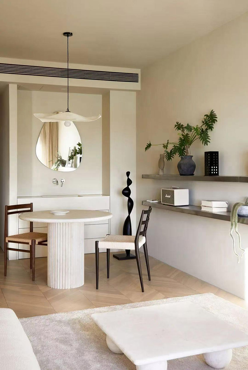 奶油色75㎡的“云朵小屋”，自然清新、高級(jí)又治愈，深深愛上了