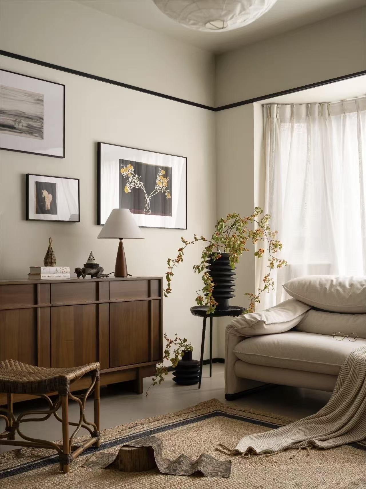 85㎡老房逆襲成中古風(fēng)美宅，溫馨寧?kù)o、自在松弛