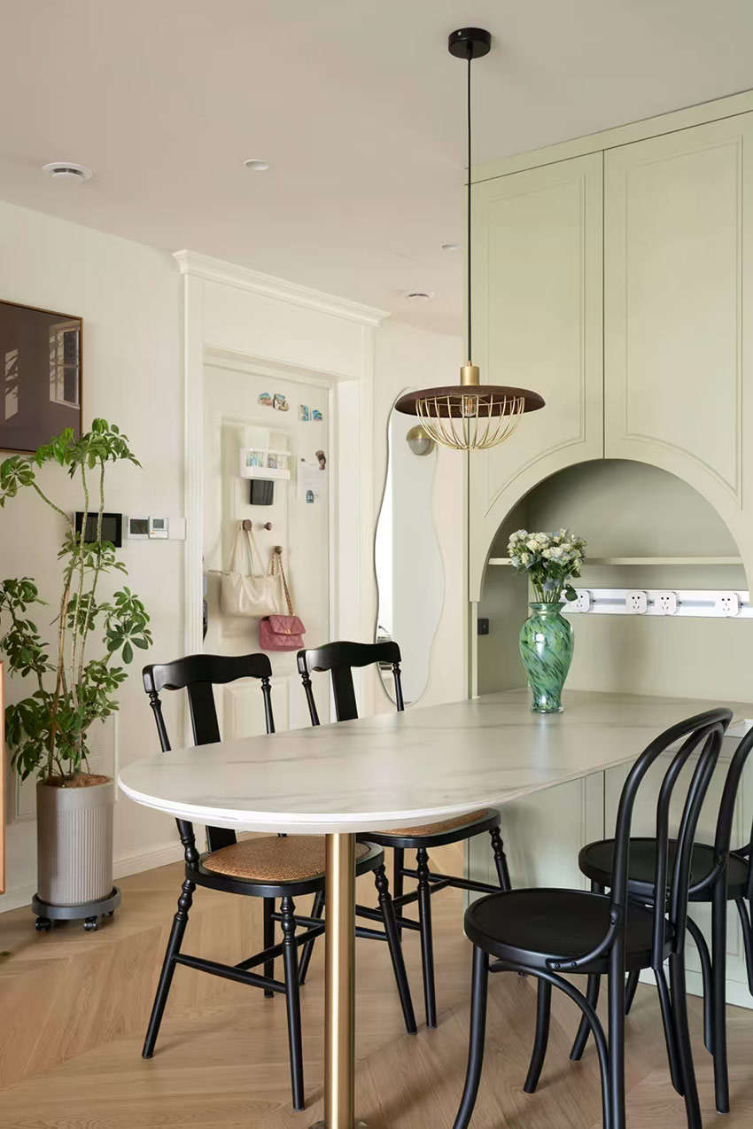 66m2悶罐房變身法式陽光宅，拆一墻，實現(xiàn)小戶型的驚艷逆襲！