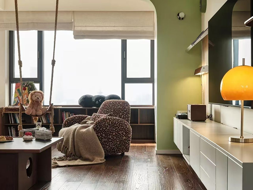 木色打底+跳色碰撞，包豪斯復(fù)古風(fēng)美到鄰居來抄作業(yè)